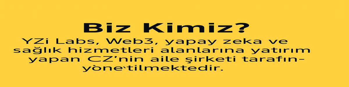 Kim olduğumuz - YZi Labs